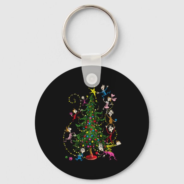 Clic Christmas Tree  Key Ring (Front)