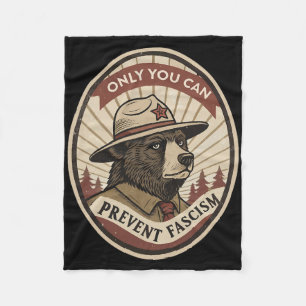 Clic - Defend Democracy - Only You Can Prevent Fac Fleece Blanket