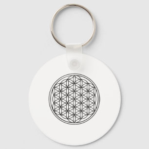 Clic Flower Of Life Sacred Geometry Yoga New Age Key Ring