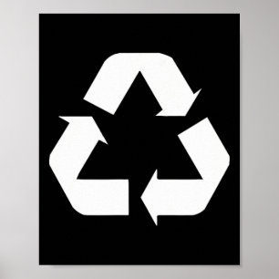 Clic Green-white Recycle Sign Design Standard 