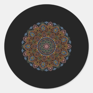 Clic Mandala Style 86 47 Subtle Anti Trump Resist  Classic Round Sticker