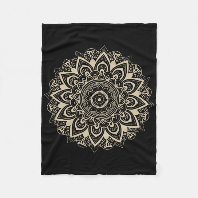 Clic Mandala Style 86 47 Subtle Anti Trump Resist  Fleece Blanket (Front)