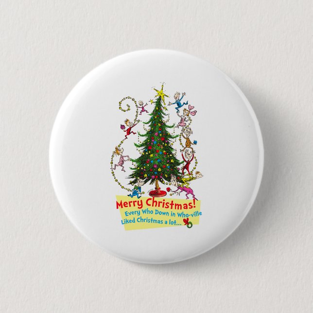 Clic Merry Christmas  6 Cm Round Badge (Front)