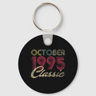 Clic October 1995 Bday Men Women Gifts 27th Key Ring