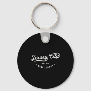 Clic Retro Vintage Jersey City New Jersey Souvenir Key Ring