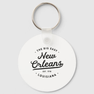Clic Retro Vintage New Orleans Louisiana Casual Bi Key Ring