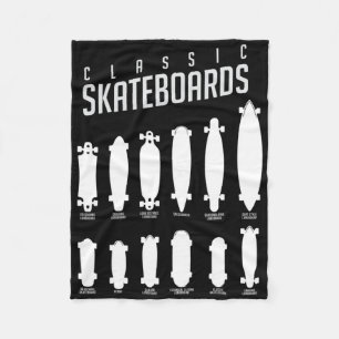 Clic Skateboards Lineup Fleece Blanket