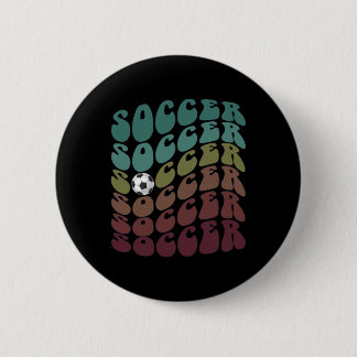 Clic Soccer Just Girl Who Loves Scoring Club Mum K 6 Cm Round Badge