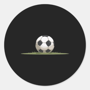 Clic Soccer Ll Sport Object Illustration  Classic Round Sticker