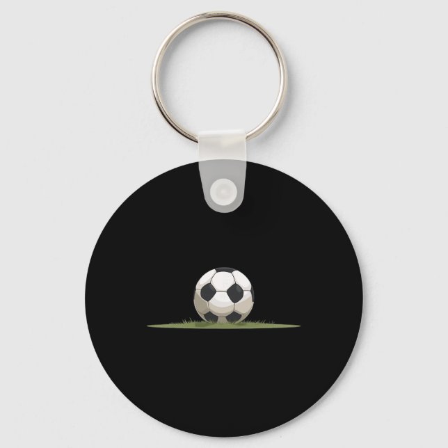 Clic Soccer Ll Sport Object Illustration  Key Ring (Front)