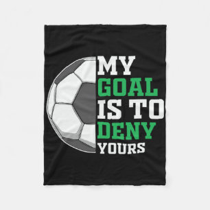 Clic Soccer Player Deny Yours Fleece Blanket