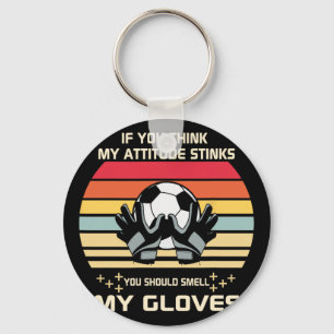 Clic Soccer Player Goalie Gloves  Key Ring