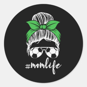 Clic Soccer Player Shades  Classic Round Sticker