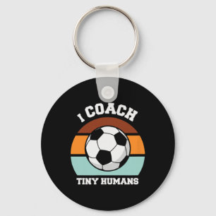 Clic Soccer Player Tiny Humans Coach Key Ring