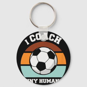 Clic Soccer Player Tiny Humans Coach Key Ring