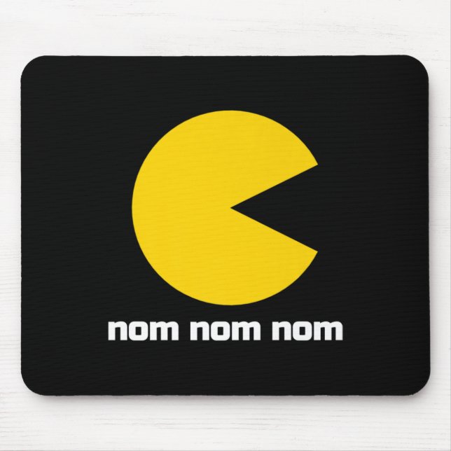 Clic Video Game Nom Nom Nom  Mouse Pad (Front)