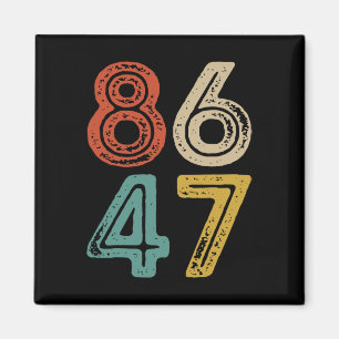 Clic Vintage 80s Style 8647 Anti Trump Magnet