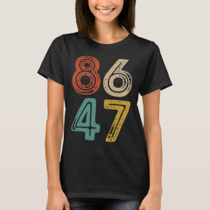 Clic Vintage 80s Style 8647 Anti Trump T-Shirt