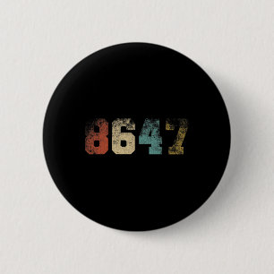 Clic Vintage 80s Style 86 47 4th Of July Grunge No 6 Cm Round Badge