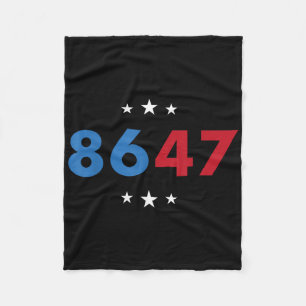 Clic Vintage 80s Style 86 47 Anti Trump 8647 Fleece Blanket