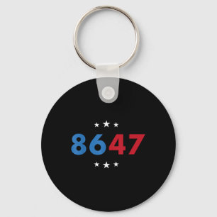 Clic Vintage 80s Style 86 47 Anti Trump 8647 Key Ring