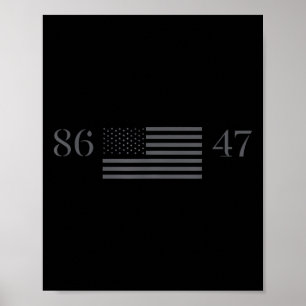 Clic Vintage 80s Style 86 47 Trump 8647 Poster