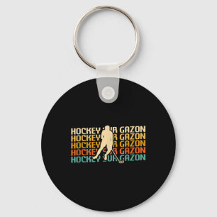 Clic Vintage Retro Field Hockey _1 Key Ring