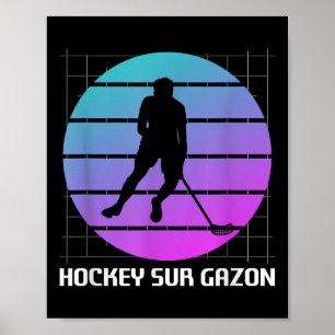 Clic Vintage Retro Field Hockey Poster