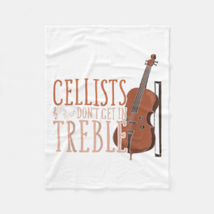 Clical Musician Gift Music Cello Funny Cellists Do Fleece Blanket