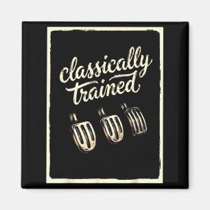 Clically Trained Stick Shift Funny Manual Car Guy Magnet