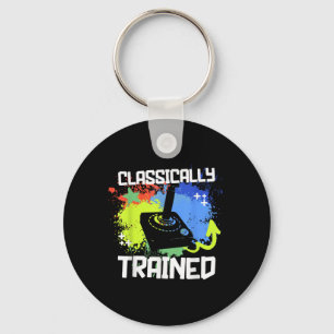Clically Trained Video Game Retro Gaming Joystick Key Ring