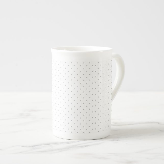 Click Customise it Change Grey to Your Colour Pick Bone China Mug (Front Right)