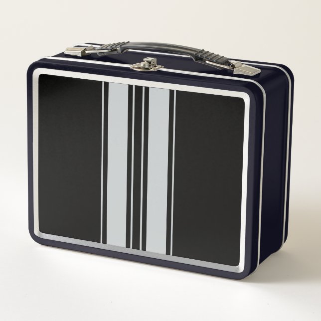 Click Customise to Change Grey to Your Colour Pick Metal Lunch Box (Front)