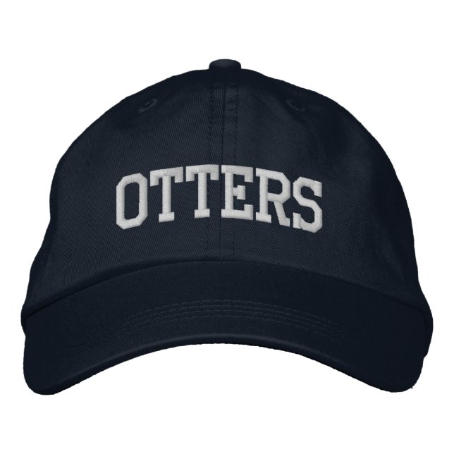 (Click to change colour) Embroidered Otter Hat (Front)