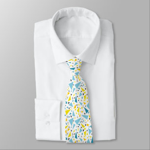 Click to favourite design Yellow and blue triangl Tie