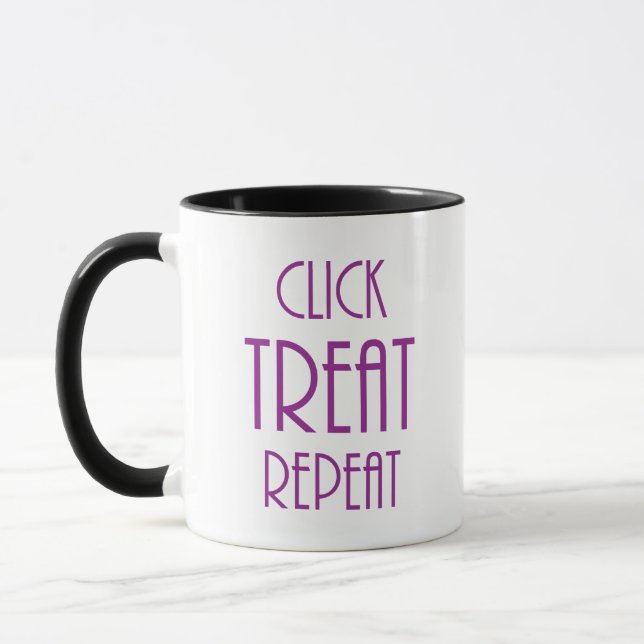 Click Treat Repeat Mug (Left)