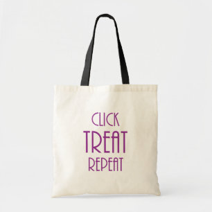 “Click Treat Repeat” Tote Bag