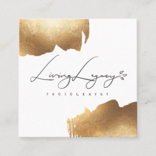 CLIENT ACCESS CARD Gold Brush Minimalist