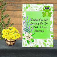 Client Appreciation Note – Green Pastel Floral