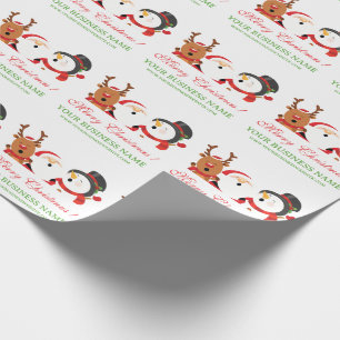 Client or Employee Christmas Gift Wrapping Paper