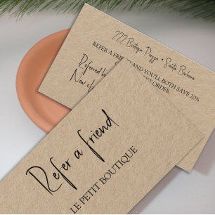 Client Refer a Friend  Kraft Referral Card