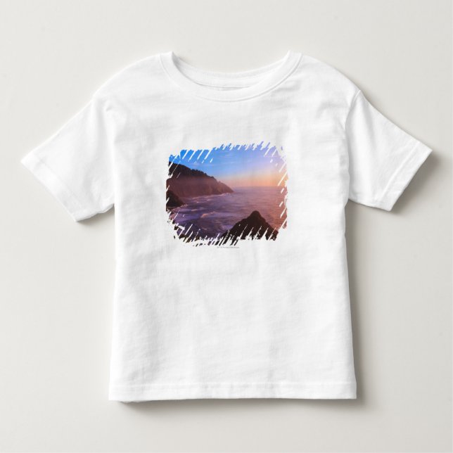 Cliff Coastal View In Oregon at Sunset Toddler T-Shirt (Front)