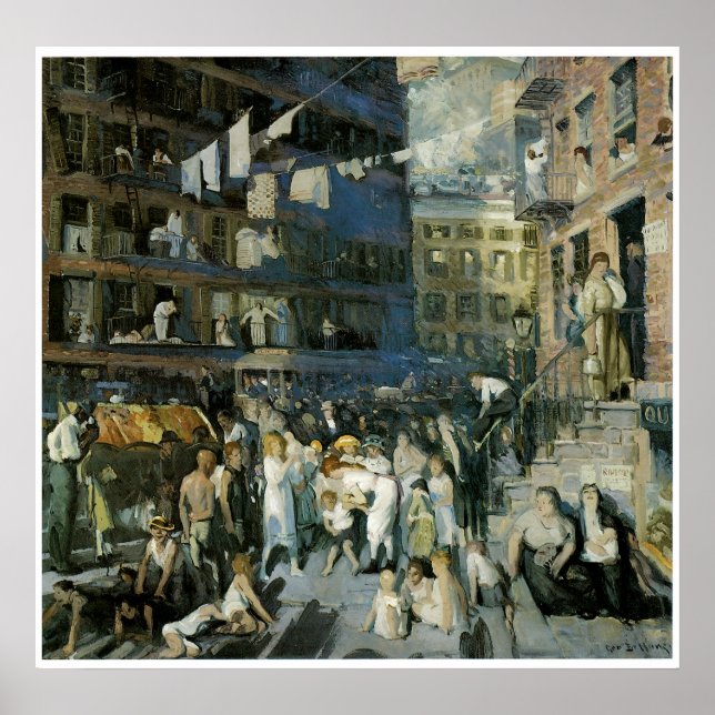 Cliff Dwellers, 1913 George Bellows Poster (Front)