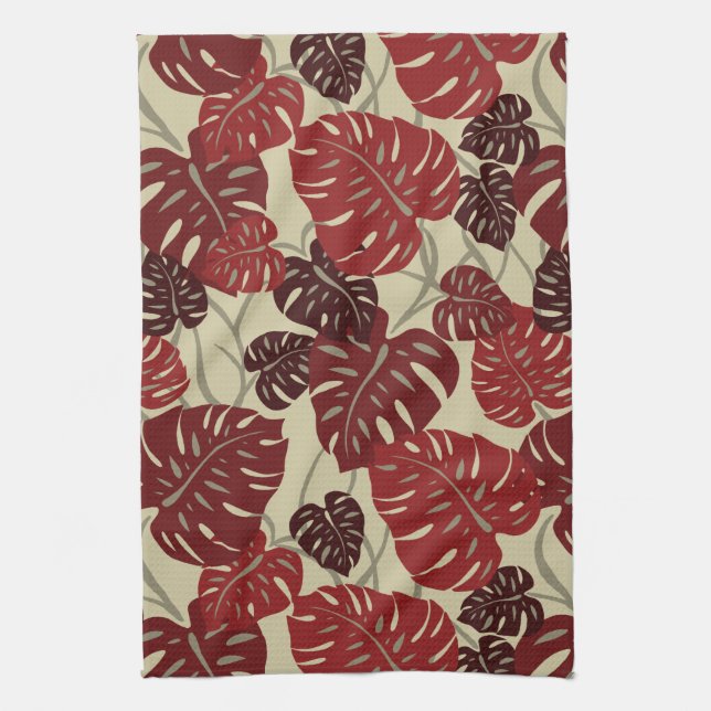 Cliff Hanger Hawaiian Kitchen Towel (Vertical)