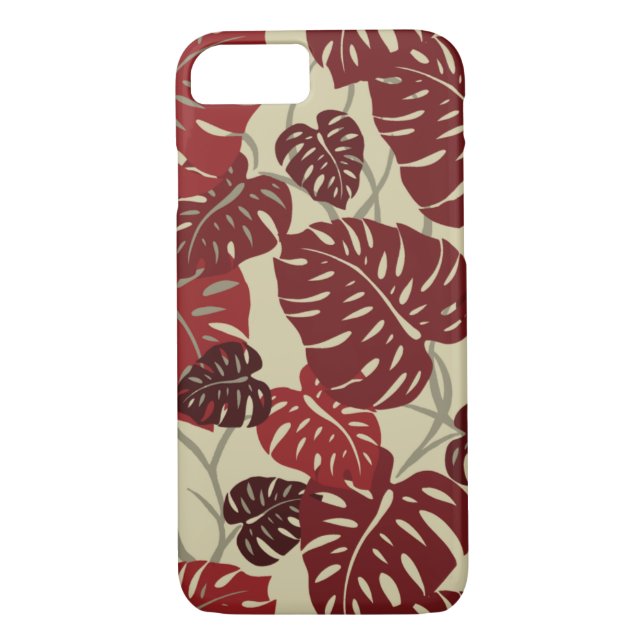 Cliff Hanger Hawaiian Monstera Leaf Case-Mate iPhone Case (Back)