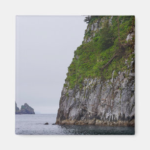 Cliff In Kenai Painterly Magnet