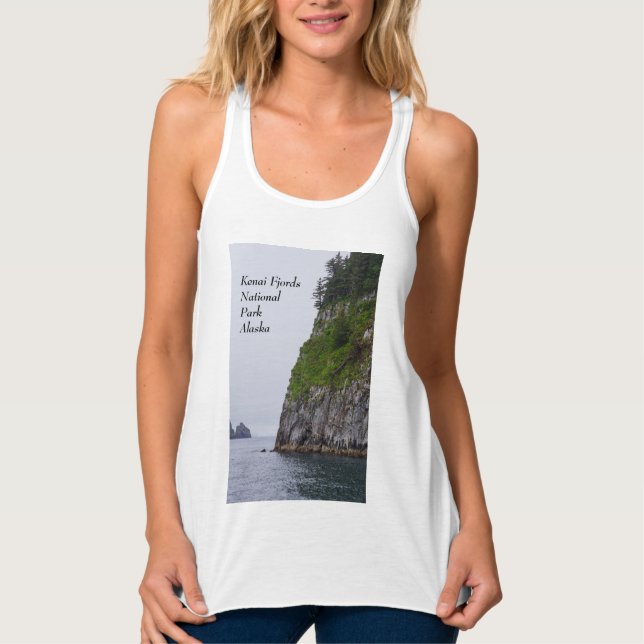 Cliff In Kenai Painterly Tank Top (Front)