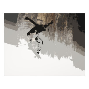 Cliff Jumping- Skateboarder Photo Print