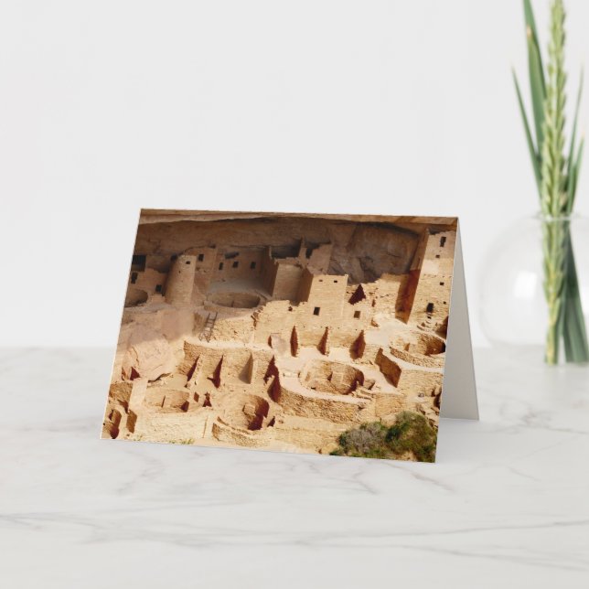 Cliff Palace Overview Blank Greeting Card (Front)
