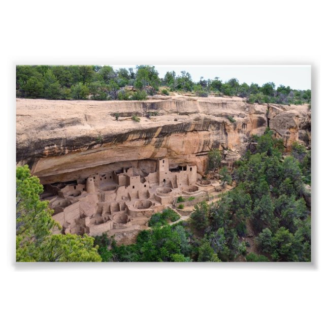 Cliff Palace Panorama, Mesa Verde, Colorado Photo Print (Front)